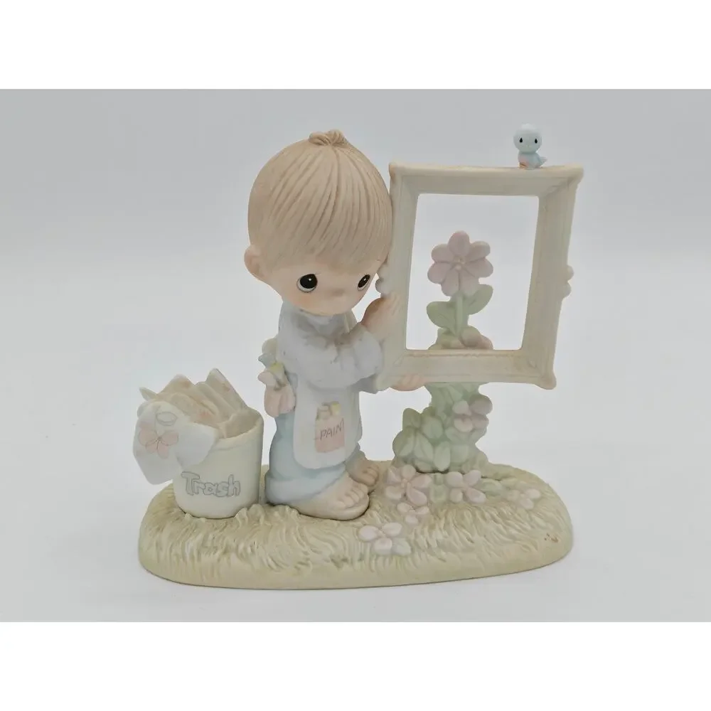 Precious Moments To God Be‎ The Glory Figurine Enesco Jonathan David E-2823 1983